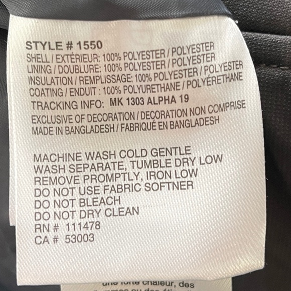 Arctic Youth Insulated Bib Overalls Charcoal Size Large NWT - Picture 8 of 9